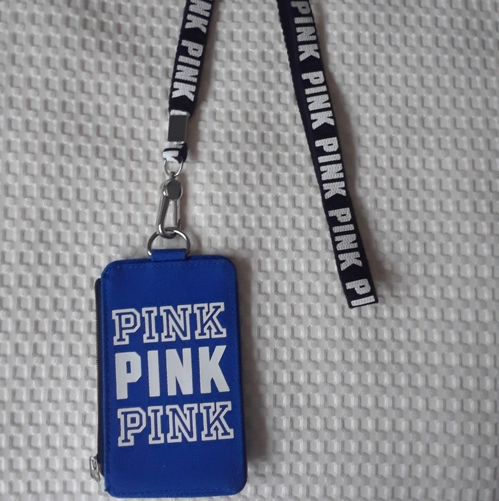 PINK Victoria's secret id lanyard